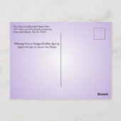 2022 Erinnerung "Zeitwechsel einsparen" Postkarte (Rückseite)