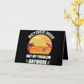 2022 erschöpft Nicht mein Problem noch lustiger Rü Karte (Gelbe Blume)