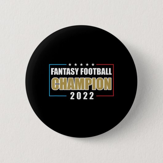2022 Fantasy Football Champion USA Football Button (Vorderseite)