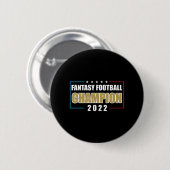 2022 Fantasy Football Champion USA Football Button (Vorne & Hinten)