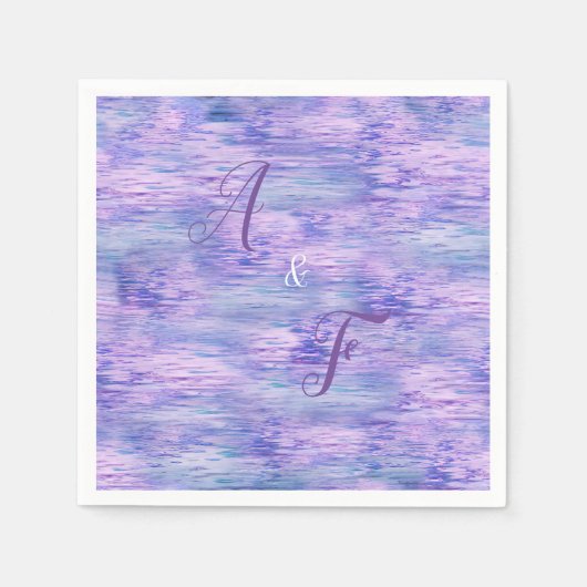 2022 Farbe des Jahres Wasserreflektion Serviette (Vorderseite)