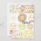 2022 Flat Dankeschön Karte - Sonnen (Vorderseite)