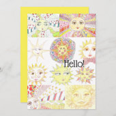 2022 Flat Dankeschön Karte - Sonnen (Vorne/Hinten)