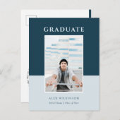 2022 Foto Grad Ankündigungspostkarte (Vorne/Hinten)