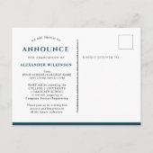 2022 Foto Grad Ankündigungspostkarte (Rückseite)