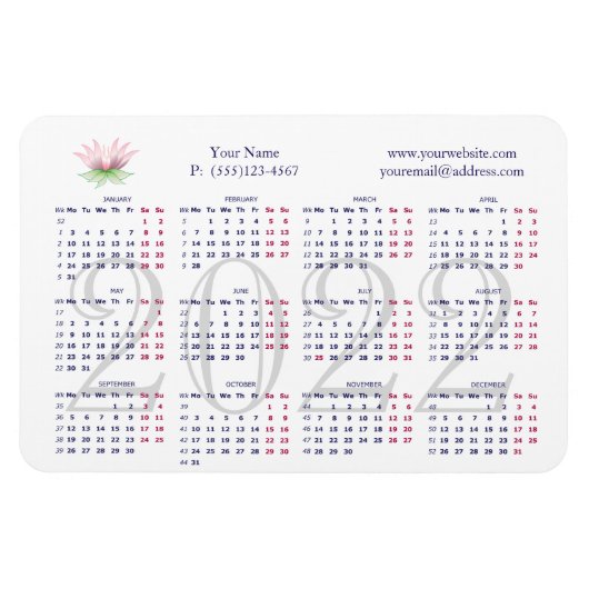 2022 für Geschäftsmagnet Magnet (Horizontal)