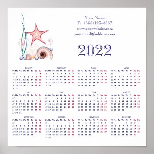 2022 Geschäftsposter Poster (Vorne)