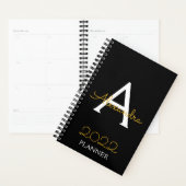 2022 Gold Black Monogram Elegant Planer (Anzeige)