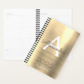 2022 Gold Metallic Monogram Elegant Planer (Anzeige)