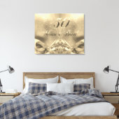 2022 Goldene Hochzeit 50 Jahre Eltern Canva Leinwanddruck (Insitu (Schlafzimmer))