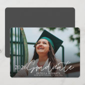 2022 Graduate Custom Foto Overlay Abschluss Anno Ankündigung (Vorne/Hinten)