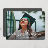 2022 Graduate Custom Foto Overlay Abschluss Anno Ankündigung (Vorne/Hinten)