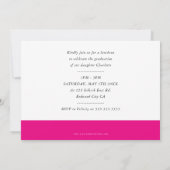 2022 GRADUATE einfache moderne minimalistische Fla Dankeskarte (Rückseite)