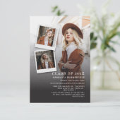 2022 Graduation Party 4 Fotos Modernes Grad Einladung (Stehend Vorderseite)