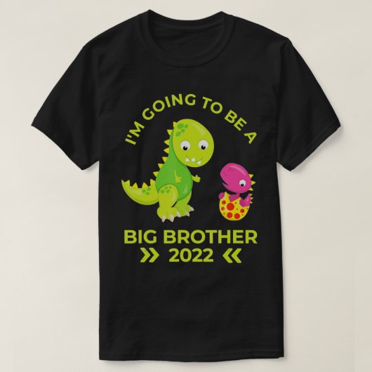 2022 Großer Bruder Little Sister Dinosaurs T-Shirt (Design vorne)