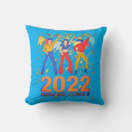 2022 HIER WIR KOMMEN lustige Silvester Party Gesch Kissen