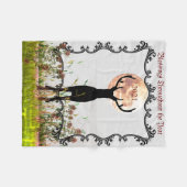 2022 Hirschjägergeschenk anpassbar Fleecedecke (Vorderseite (Horizontal))