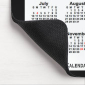 2022 Holiday Two Tone Black Calendar von Janz Mousepad (Ecke)