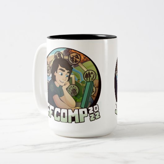 2022 IFComp Zwei-Tone-Tasse Zweifarbige Tasse (Vorderseite Links)