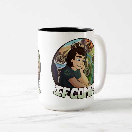 2022 IFComp Zwei-Tone-Tasse Zweifarbige Tasse (VorderseiteRechts)