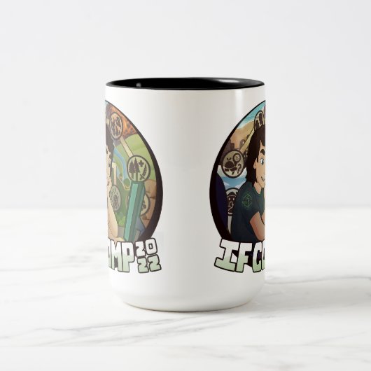 2022 IFComp Zwei-Tone-Tasse Zweifarbige Tasse (Mittel)