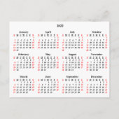 2022 Ihr Lieblings-Foto-Pocket-Kalender  Postkarte (Rückseite)