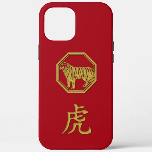 2022 Jahr des Case-Mate-iPhone-Falls von Tiger Case-Mate iPhone Hülle (Rückseite)