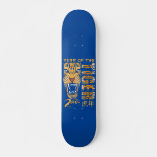 2022 JAHR DES TIGER Chinesisches Neujahrsgeschenk Skateboard