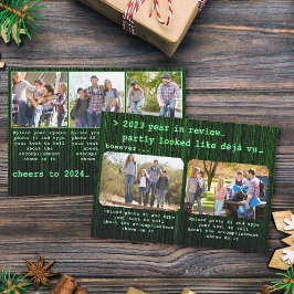 2022 Jahr im Foto der Überprüfungsfamilie für das  Feiertagskarte