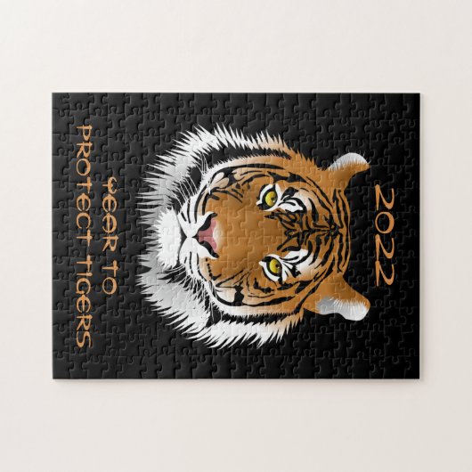 2022 Jahr zum Schutz der Tiger Puzzle (Horizontal)