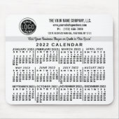 2022 Kalender Benutzerdefinierter Firmenname Einfa Mousepad (Vorne)