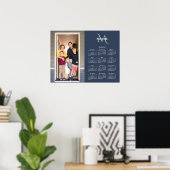 2022 Kalender Benutzerdefiniertes Foto Monogramm N Poster (Heimbüro)