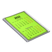 2022 Kalender Januar Notizblock (Rechte Seite)