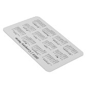 2022 Kalender mit Firmenname Gray Magnet (Rechte Seite)
