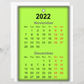 2022 Kalender November Dezember Druck auf.. (Vorne/Hinten)