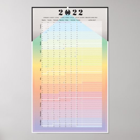 2022 Kalender - PracticalWoo Mondplaner Poster (Vorne)