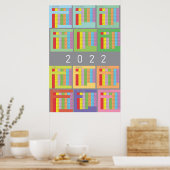 2022 Kalender Vollfarbe Poster (Küche)