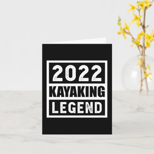 2022 Kayaking Legend Gift Karte (Gelbe Blume)