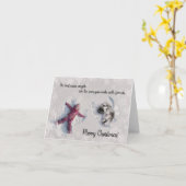 2022 Keeshond Christmas Card Blank inside Karte (Gelbe Blume)