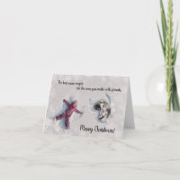 2022 Keeshond Christmas Card Blank inside