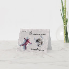 2022 Keeshond Christmas Card Blank inside Karte