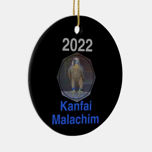 2022 Keramik Circle Ornament Kanfai Malachim (Rechts)
