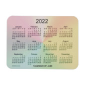 2022 La Boca Shimmer Kalender von Janz 3x4 Magnet (Horizontal)