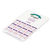 2022 Lila Kalender mit Ihrem Logo Magnet (Linke Seite)