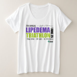 2022 Lipedema Triathlon - Plus Size Shirt