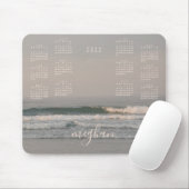 2022 Maine Ocean Waves Blush Calendar Mouse Pad Mousepad (Mit Mouse)