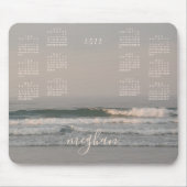 2022 Maine Ocean Waves Blush Calendar Mouse Pad Mousepad (Vorne)