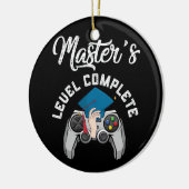 2022 Master's Level Complete Abschluss Gamer Keramik Ornament (Links)