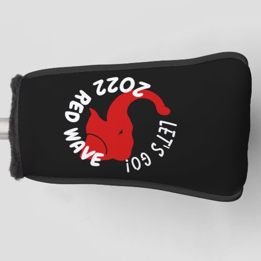 2022 MIDTERMS RED WAVE LET'S GO GOLF HEADCOVER (Vorderseite)