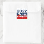 2022 Midterms Ultra MAGA Red Wave Quadratischer Aufkleber (Tasche)